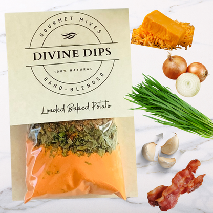 Loaded Baked Potato Seasoning Dip Mix & Cheese Ball