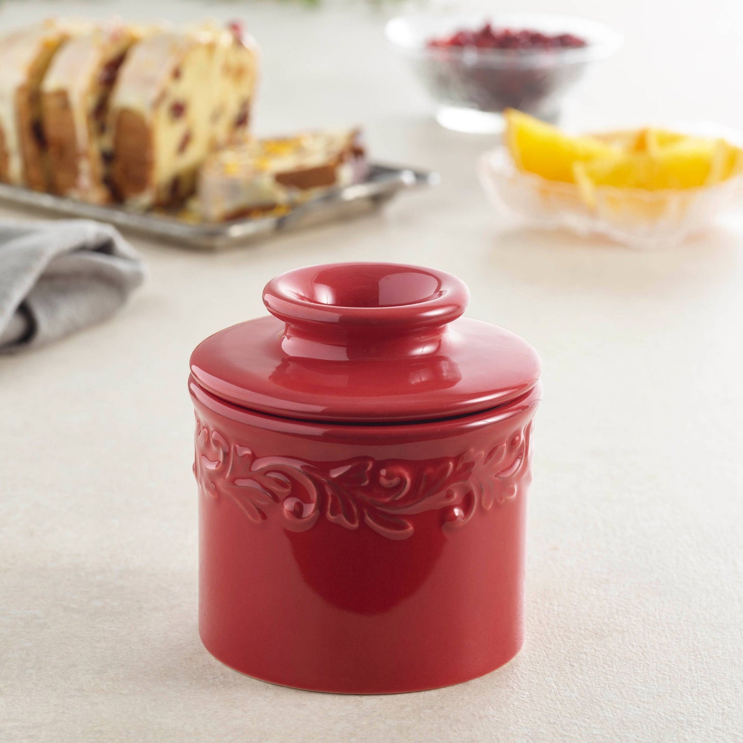 The Original Butter Bell® Crock - Antique Rouge