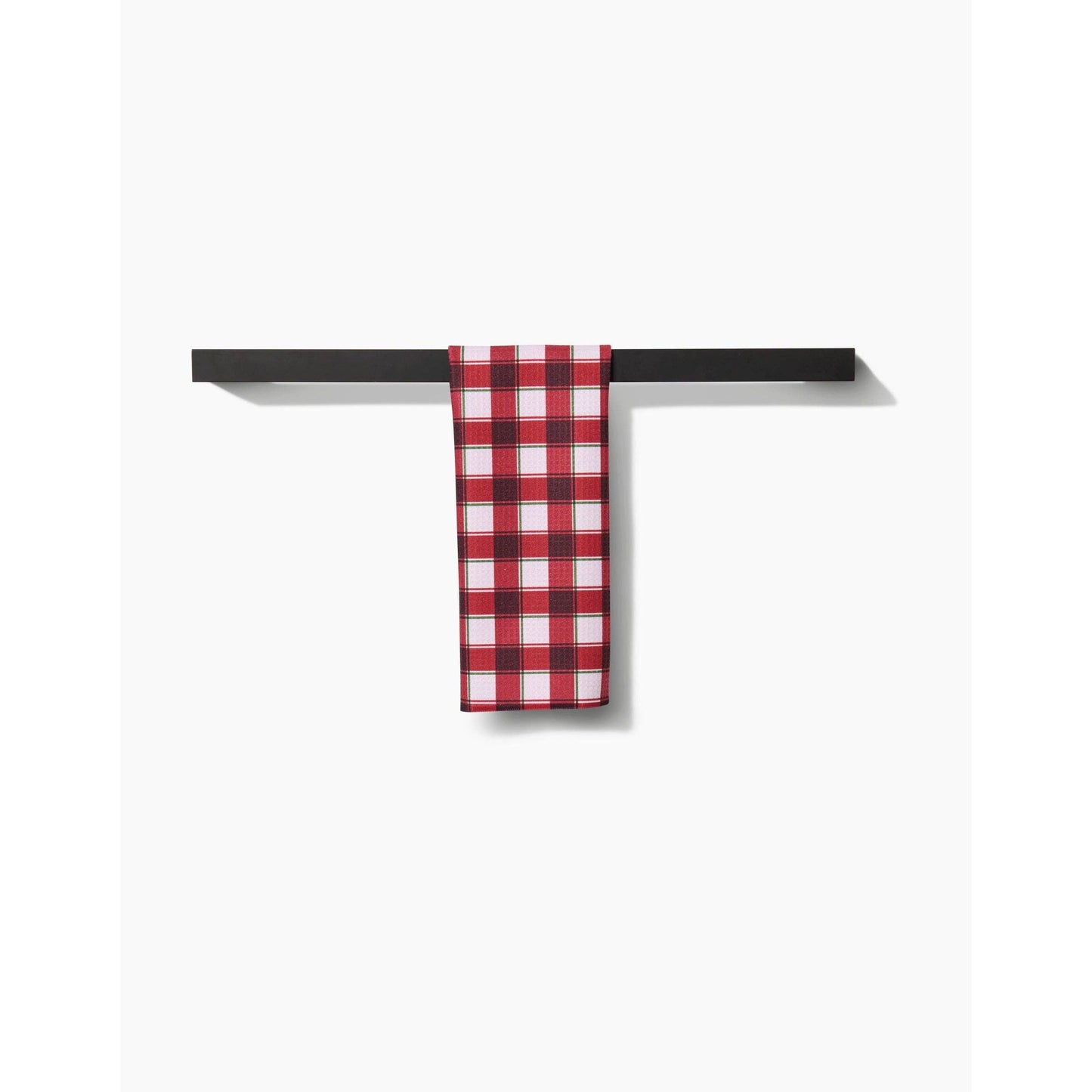 Jingle Plaid Geometry Bar Towel