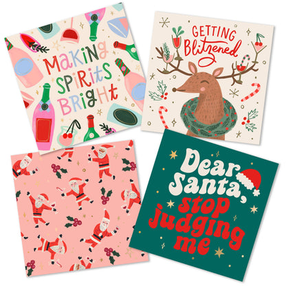 Spirits Bright Christmas Cocktail Napkins - 20ct
