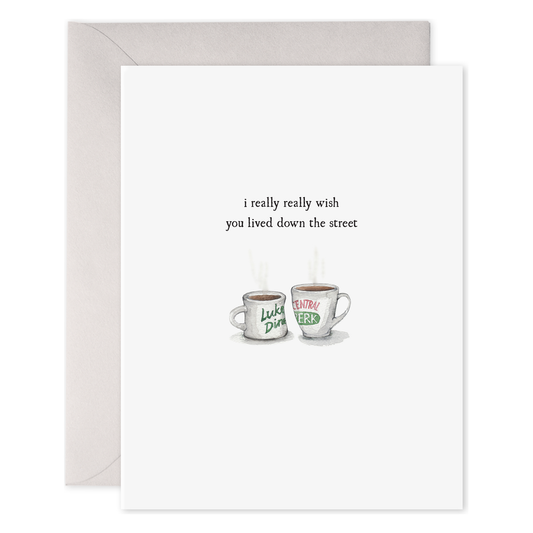 Coffee Cups | Love, Friendship, Miss You Greeting Card