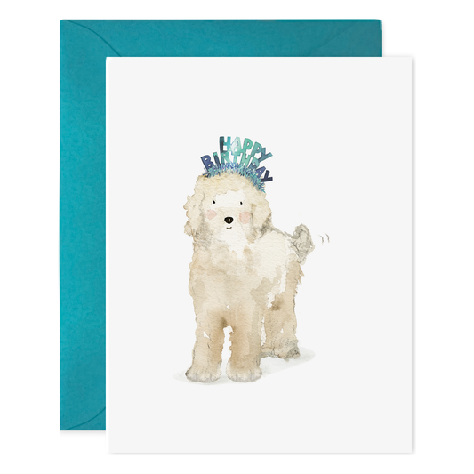 Lucy Dog Labradoodle | Birthday Greeting Card