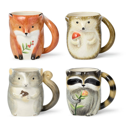 Woodland Critters Fall Mugs 16 oz.