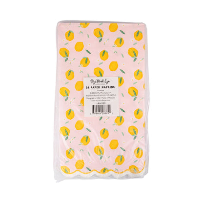 Lemons Paper Dinner Napkin