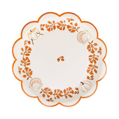 Harvest 9" Paper Plate Set (8ct)