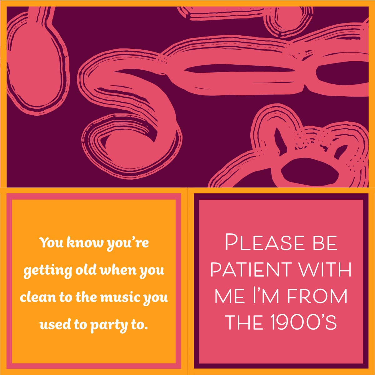 1900's Funny Party Cocktail Napkin