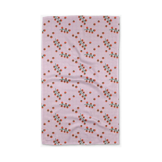 Tomato Gingham Tea Towel