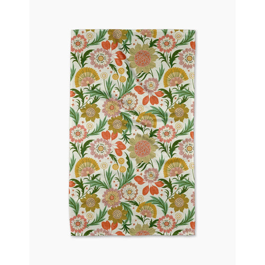 Garden Dreams Geometry Tea Towel
