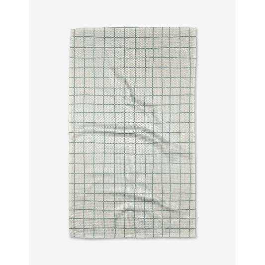 Spring Grid Geometry Tea Towel