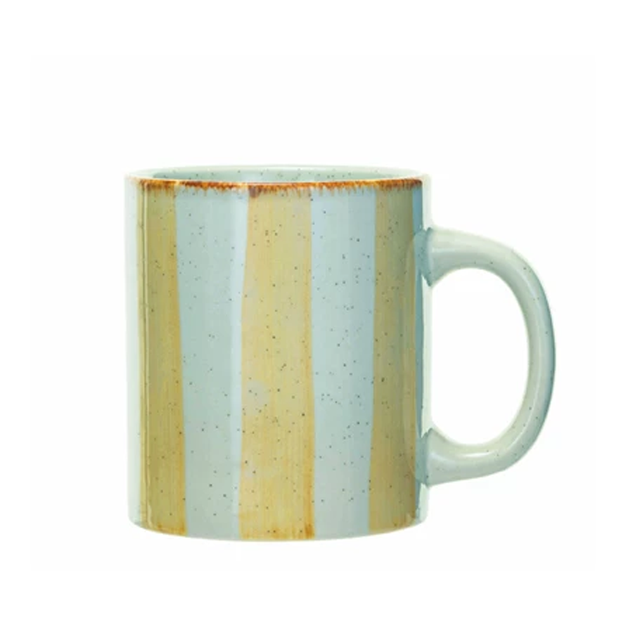 Hand-Painted Stoneware Mug