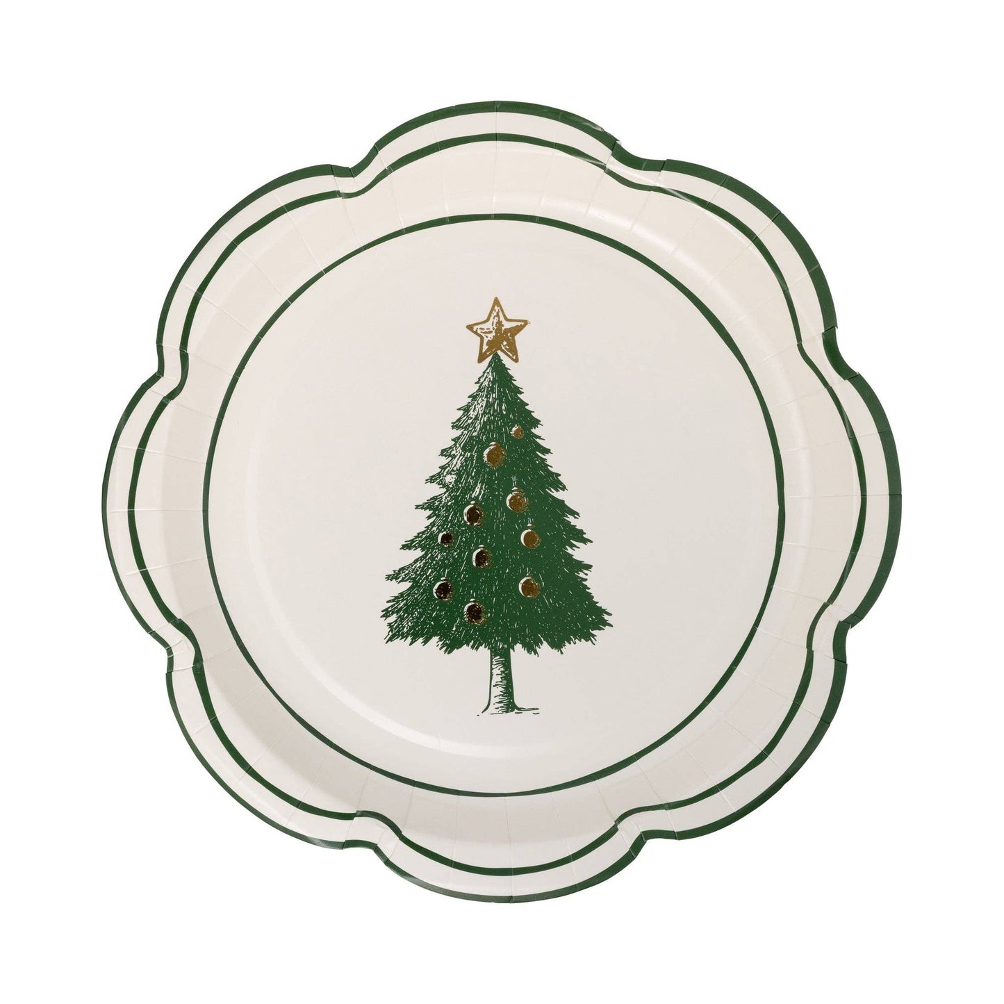Christmas Lane Plates, Set of 9