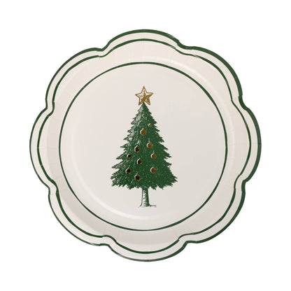 Christmas Lane Plates, Set of 9
