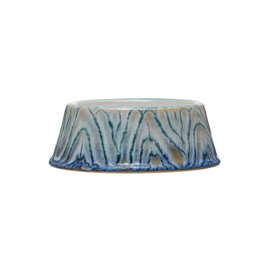 Reactive Glaze Stoneware Pet Bowl