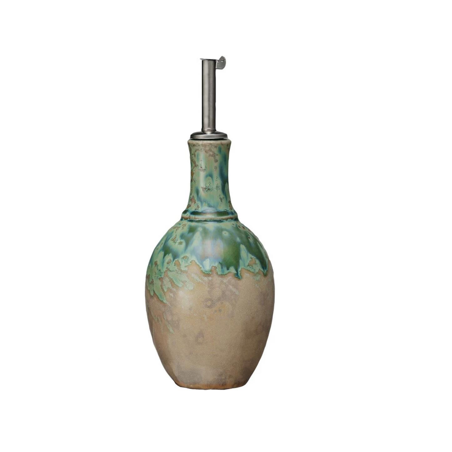 Reactive Glaze Stoneware Oil Cruet