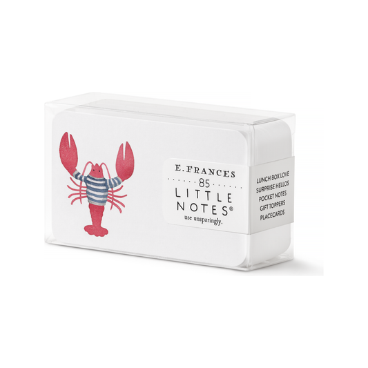 Lobster Little Notes® – Boxed Set of 85 Mini Notecards