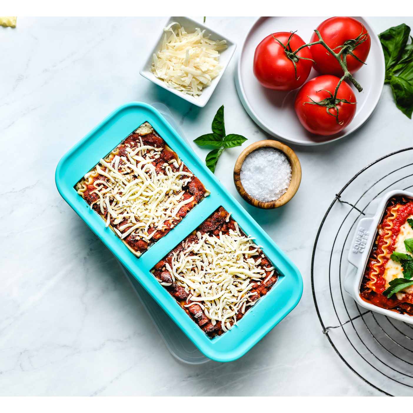 Souper Cubes 2-Cup Silicone Freezing Tray: Aqua
