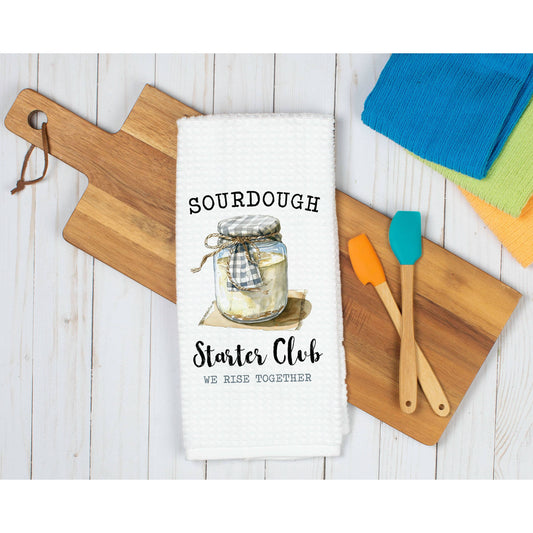 Sourdough Starter Club Funny Kitchen Dish Towel