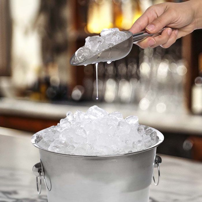HIC Bar Stainless Steel Slotted Ice Scoop
