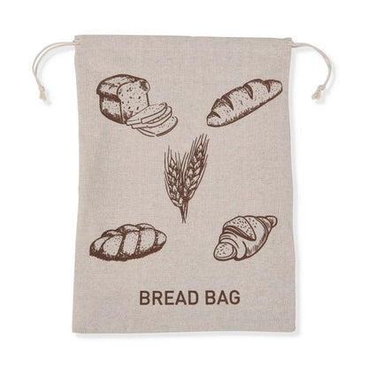 Reusable Linen Bread Bags, Set of 2