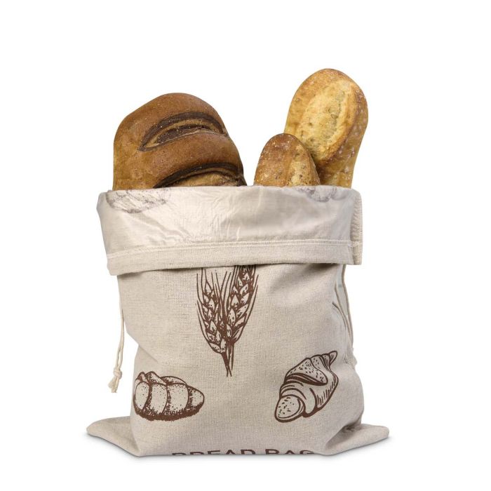 Reusable Linen Bread Bags, Set of 2