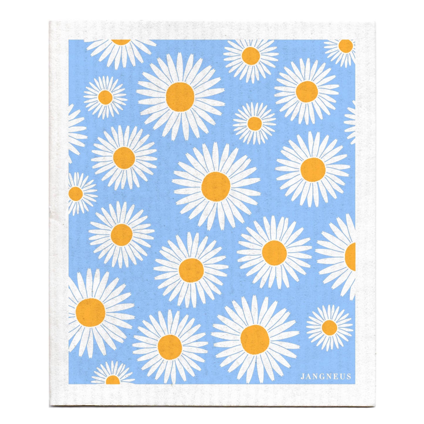 Swedish Dishcloth - Daisy - Blue/Ochre