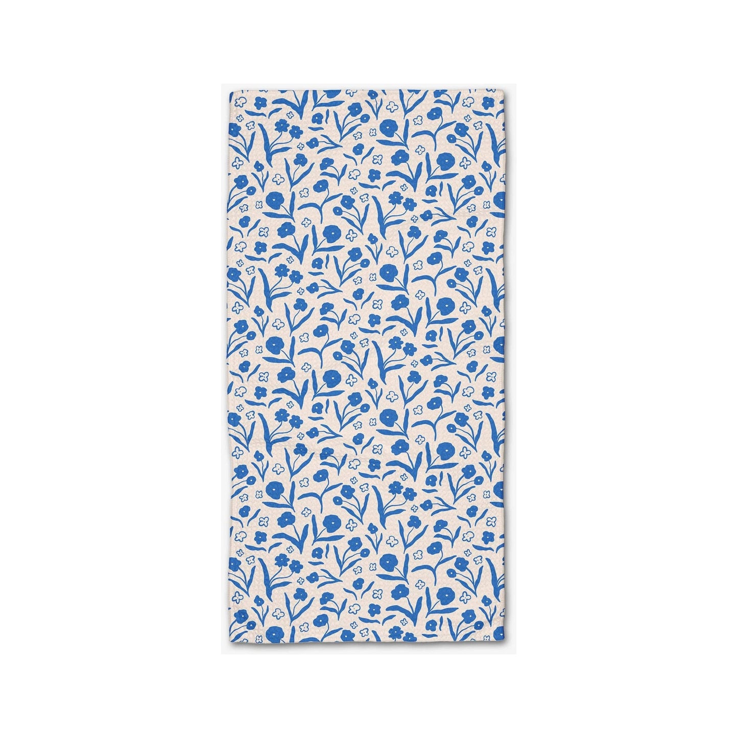 Blooming Blue Floral Bar Towel