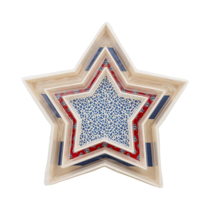 Stacking Stars Bamboo Trays