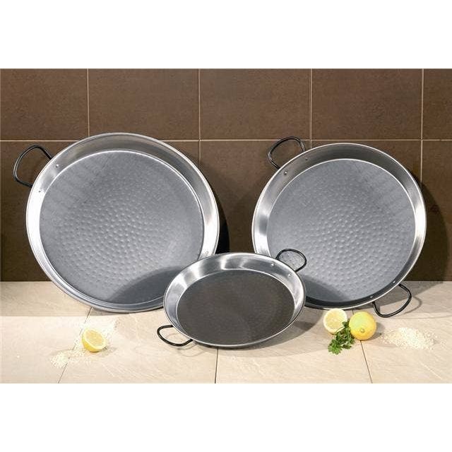 VAELLO Paella Pan Polished Steel 15"