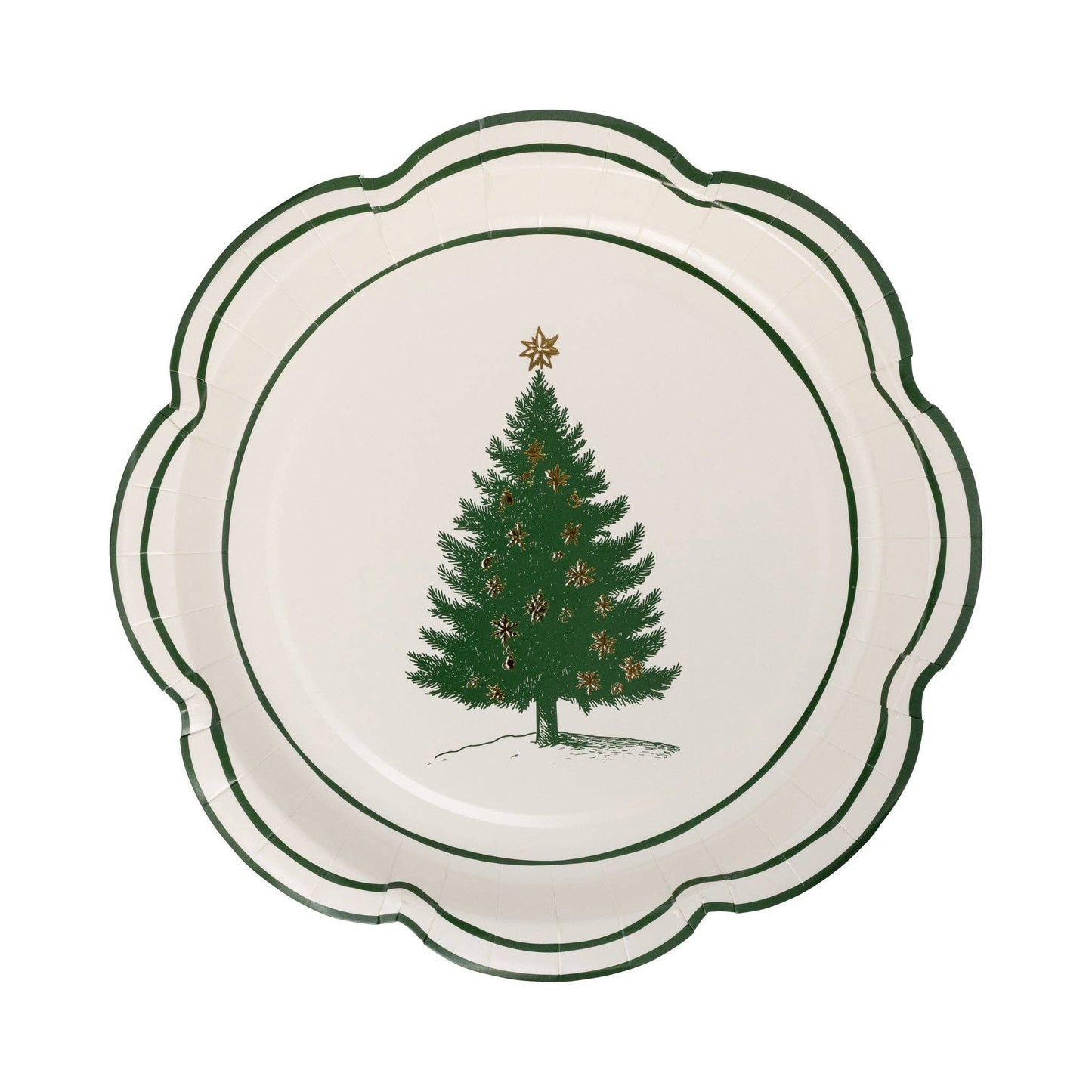 Christmas Lane Plates, Set of 9