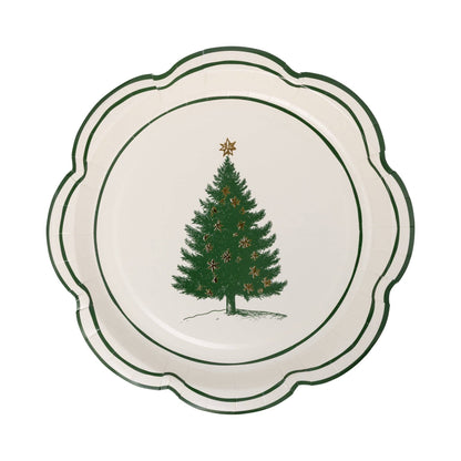 Christmas Lane Plates, Set of 9