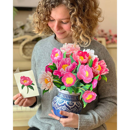 Peony Paradise Pop-up Greeting Cards