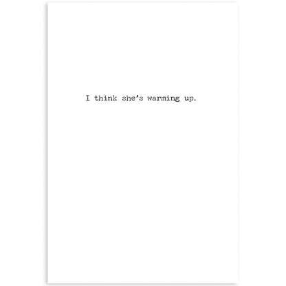 Fat Lady Sings Greeting Card