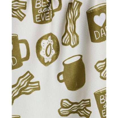 Dad Fuel Geometry Tea Towel