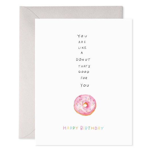 Healthy Donut | Birthday Greeting Card