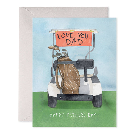 Golf Cart Dad Father’s Day Greeting Card