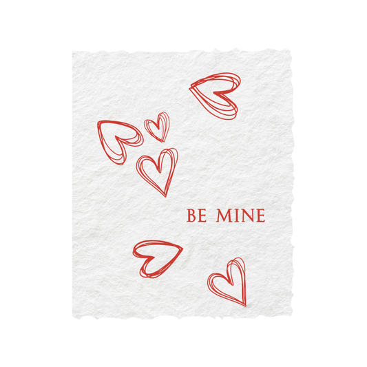 Be Mine White Valentine's Day | Eco-Friendly Greeting Card