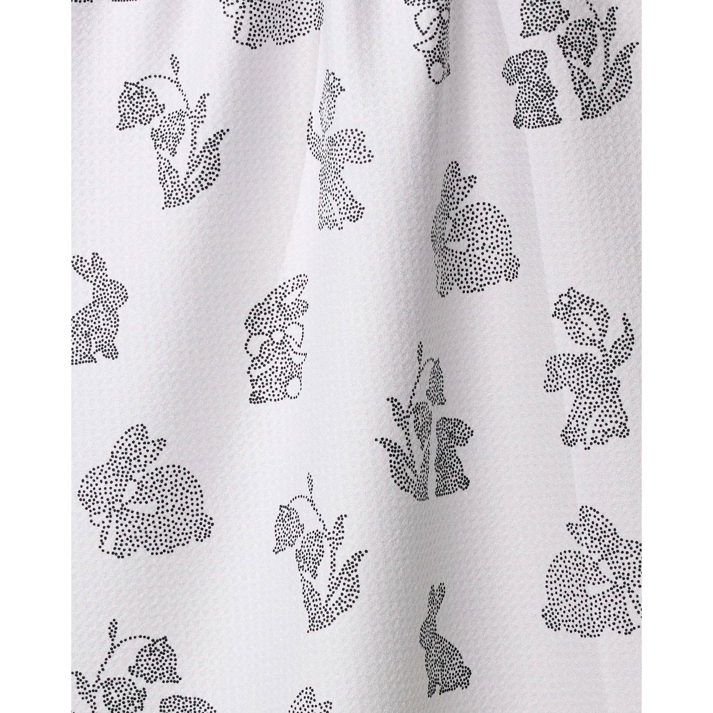 Bunny Dots Geometry Tea Towel