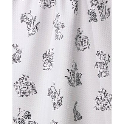 Bunny Dots Geometry Tea Towel
