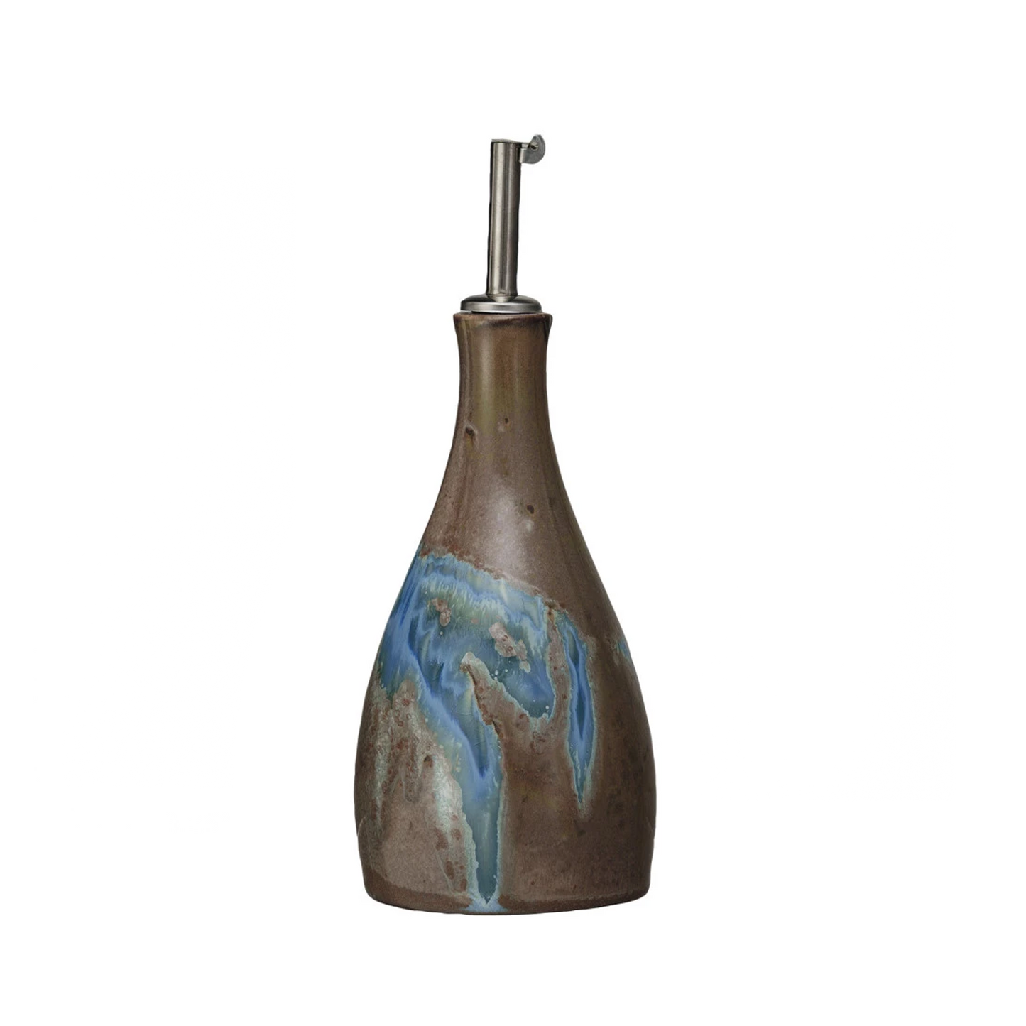 Reactive Glaze Stoneware Oil Cruet