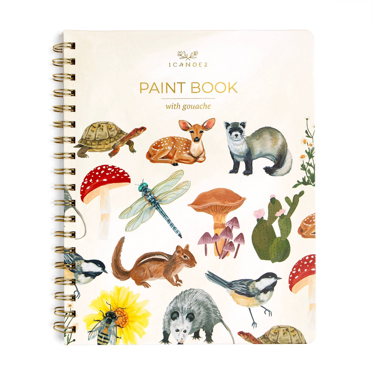 Flora & Fauna Learn-To-Paint Gouache Paint Book