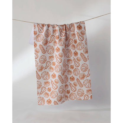 Harvest Sketch Geometry Tea Towel