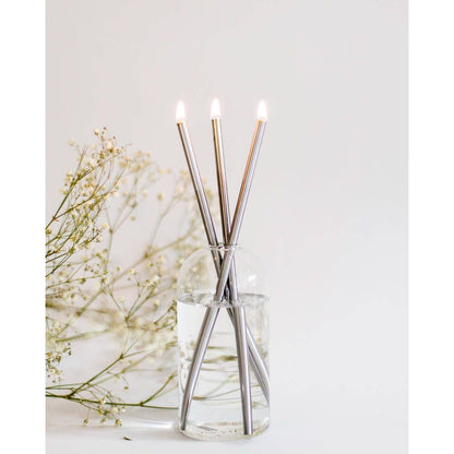 Silver Everlasting Candle – Reusable Steel Candles [x1 Pack]