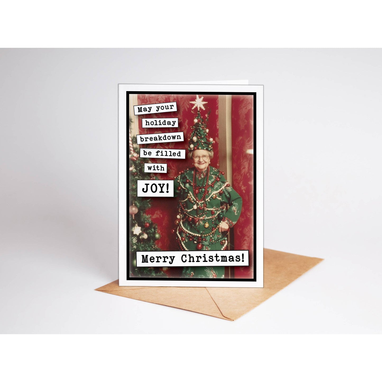 May Your Holiday Breakdown Be Filled With Joy! Christmas Greeting Card