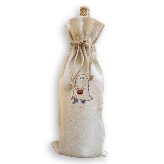 Ghost Trick-or-Treat Wine Gift Bag