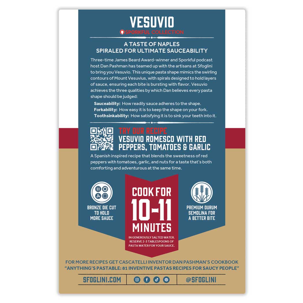 Vesuvio, Organic Durum Semolina Pasta