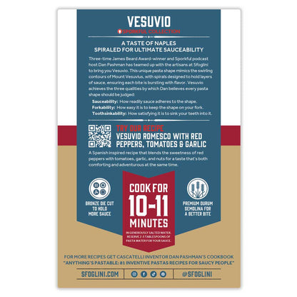 Vesuvio, Organic Durum Semolina Pasta