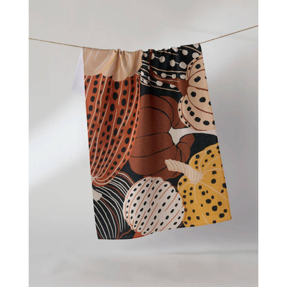 Painted Patch Geometry Tea Towel