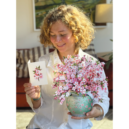 Japanese Cherry Blossoms Pop-up Greeting Cards