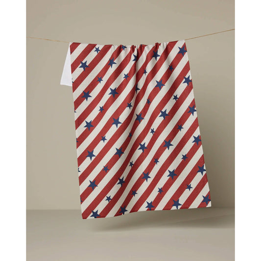 Patriotic Stripe Tea Towel