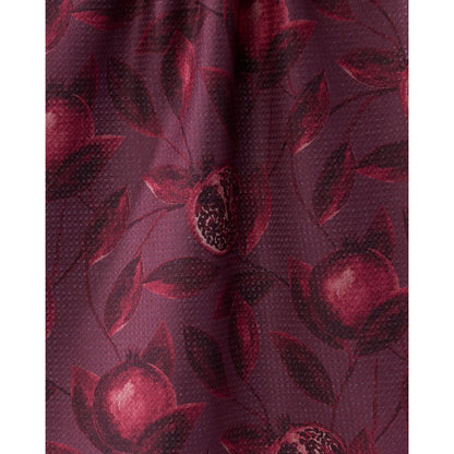 Rich Garnet Geometry Tea Towel